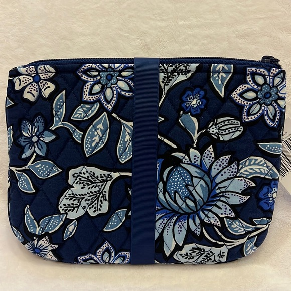 Vera Bradley Cosmetic Trio Makeup Bag Tropics Tapestry - Picture 3 of 4